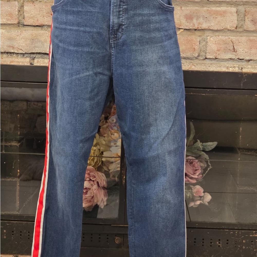 GAP Denim Jeans with Bold Red Stripe